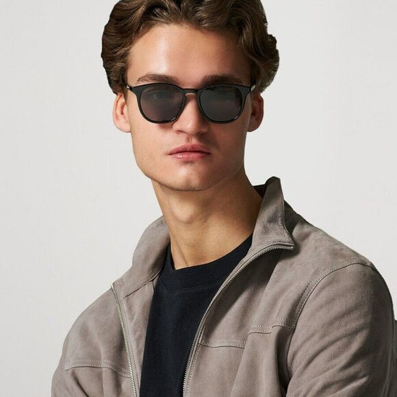 Gucci GG1157S 001 BRAND NEW Sunglasses Black Grey Round Unisex - Picture 5 of 16